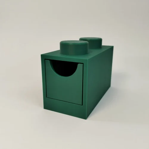 Caja de Almacenamiento Modular Estilo Bloque - Tamaño Compacto 2x1